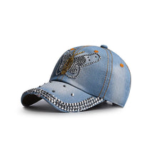 Denim Hat Baseball Cap Women Rhinestone Sports Cap Trendy Leisure Sunshade Outdoor New Korean Casual Cowboy Retro