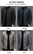 New Men's Lightweight Duck Down Jackets 2025 Autumn Winter Business Casual Warm Puffer Coat Windproof Solid Padded Tops Clothing