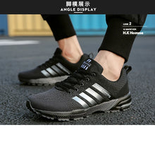 Men's and women's flats fashion casual sneakers plus size breathable fitness running shoes