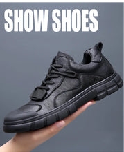 Genuine Leather Sneakers Men's Shoes Outdoor Casual Hiking Shoes Soft Soled Anti-skid Mountaineering Shoes Men Zapatillas Hombre