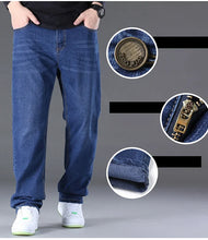 Big Size Men's Jeans High Stretch Denim Fabric Large Size Pants for 45-150kg Jeans Hombre Wide Leg Jeans Pantalon Homme
