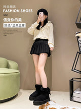 2026Winter Women Shoes Fashion High Top Cotton Shoes Plush Warm Snow Boots Winter Boots for Women Outdoor Non Slip Platform Boot