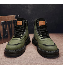 CYYTL Mens Boots Ankle Casual Winter Shoes Cowboy Combat Tactical Motorcycle Leather Chelsea Work Outdoor Hiking Luxury Designer