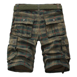 2024 Summer Men Shorts Fashion Plaid Beach Shorts