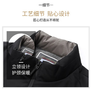 New Men's Lightweight Duck Down Jackets 2025 Autumn Winter Business Casual Warm Puffer Coat Windproof Solid Padded Tops Clothing
