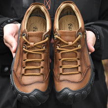 Golden Sapling Outdoor Shoes Men Genuine Leather Flats Comfortable Men's Casual Shoes Mountain Trekking Footwear Leisure Flats