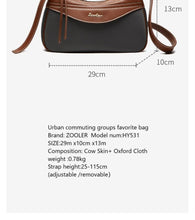 ZOOLER Luxurious Genuine  Oxford Cloth Crossbody Bag