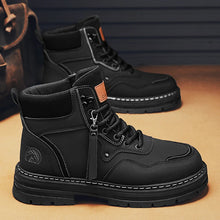 CYYTL Mens Boots Ankle Casual Winter Shoes Cowboy Combat Tactical Motorcycle Leather Chelsea Work Outdoor Hiking Luxury Designer