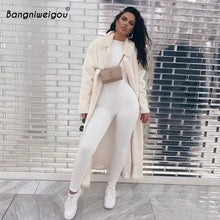 Bangniweigou Fleece Stretchy Cozy Jumpsuit Long Sleeve Women Autumn Winter Fitness Zip Up Black Red Khaki Overalls Streetwear