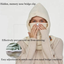 Winter Warm Hat with Mask and Neck Warmer 3-in-1 Windproof Balaclava forMen and Women Masked hat Cycling Cold Weather Protection
