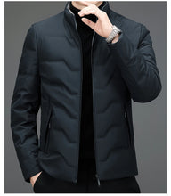 New Men's Lightweight Duck Down Jackets 2025 Autumn Winter Business Casual Warm Puffer Coat Windproof Solid Padded Tops Clothing