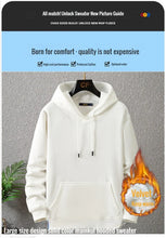 Large Size Men's Hoodie Jacket Hooded Long Sleeve Thick Warm Fleece Lined Sweatshirt Male Casual Winter 10XL 12XL Extra Big Plus