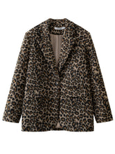 2024 Fall / Autumn Winter New Women Fashion Basic Leopard Jacket Basic Blazer