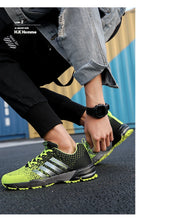 Men's and women's flats fashion casual sneakers plus size breathable fitness running shoes