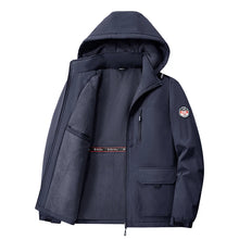 Big&Tall 8XL Men Outdoor Jacket Fleece Lined Thick Warm Winter Jacket Hiking Camping Windbreaker Plus Size Outwear Hooded Coat