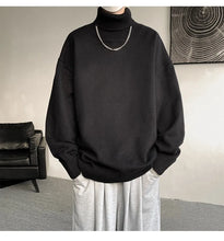 Knitted Warm Sweater Men Turtleneck Sweater Men's Loose Casual Pullovers Autumn Winter New Solid Color Pullovers M-XXXXXXXXL