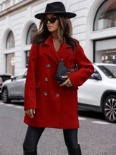 Women's Winter Coats Fashion Casual Mid-length Suit Collar Tweed Warm Coats and Jackets Women Wool & Blends Coats for Women