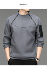 Men's Sweatshirts Fall Winter Long-sleeved T-shirt Top Loose Trend Round Neck Bottoming Shirt Lightweight Casual Sports