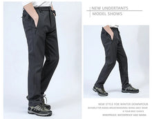 Plus Size 6XL 7XL 8XL Men's Winter Fall Snow Pants Waterproof Insulated Fleece Ski Snowboard Pants Outdoor Cargo Hiking Trousers