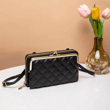 Fashion Women Luxury Leather Single Shoulder Large Capacity Crossbody Mobile Phone Purse