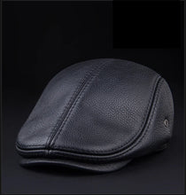 Winter Berets male warm Ear protection cap Men's outdoor leather hat