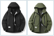 Waterproof Windbreaker Jacket Men 12XL 13XL Plus Size Camp Jacket Coat Male Fashion Casual Fleece Jackets Big Size 13XL