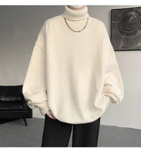 Knitted Warm Sweater Men Turtleneck Sweater Men's Loose Casual Pullovers Autumn Winter New Solid Color Pullovers M-XXXXXXXXL