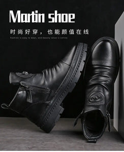 Men's Leather Boots  Comfortable Anti Slip