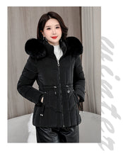 Winter 2025 New Down Jacket Women Parkas Fashion High-Quality Warm Cotton Padded Coat Ladies Short Overcoat Hooded Overwear Tops