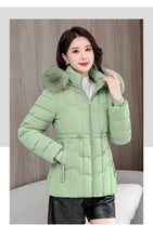 Winter 2025 New Down Jacket Women Parkas Fashion High-Quality Warm Cotton Padded Coat Ladies Short Overcoat Hooded Overwear Tops