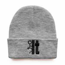 Winter Knitted Hat Fashion Trend Gothic IP Embroidery Solid Color Bean Hat Warm Leisure Beret Outdoor Skull Hat Men and Women