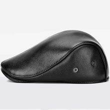 Men's outdoor leather hat winter Berets male warm Ear protection cap 100% genuine leather dad hat wholesale Leisure