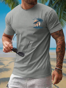 Summer Casual  Hawaiian Men's Fashion T-shirt Short Sleeve 3D Print