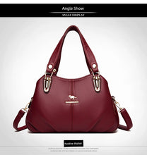 Famous Brand Authentic Handbag Women's 2024 New Arrival Large Capacity Mom Bag for the Middle-Aged Stylish Genuine Leather Shoulder Messenger Bag