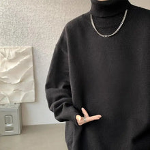 Knitted Warm Sweater Men Turtleneck Sweater Men's Loose Casual Pullovers Autumn Winter New Solid Color Pullovers M-XXXXXXXXL