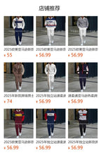 Mens Half Open Placket Zip Pullover   Casual Fashion Long Sleeve  Pants Set