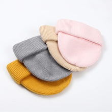 Winter Hats For Women Rabbit Fur Beanie Hat Woman Knitted Skullies Beanies Solid Wool Soft Autumn Winter Cashmere Caps Bonnet