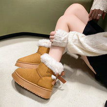 2026Winter Women Shoes Fashion High Top Cotton Shoes Plush Warm Snow Boots Winter Boots for Women Outdoor Non Slip Platform Boot