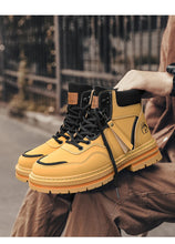 CYYTL Mens Boots Ankle Casual Winter Shoes Cowboy Combat Tactical Motorcycle Leather Chelsea Work Outdoor Hiking Luxury Designer