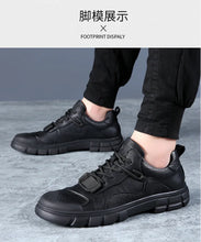 Genuine Leather Sneakers Men's Shoes Outdoor Casual Hiking Shoes Soft Soled Anti-skid Mountaineering Shoes Men Zapatillas Hombre