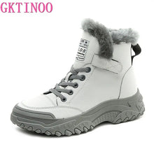 GKTINOO Winter Platform Shoes for Women Sports Shoes Flats Snow Ankle Boots