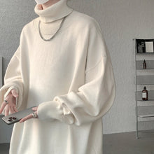 Knitted Warm Sweater Men Turtleneck Sweater Men's Loose Casual Pullovers Autumn Winter New Solid Color Pullovers M-XXXXXXXXL