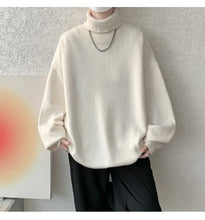 Knitted Warm Sweater Men Turtleneck Sweater Men's Loose Casual Pullovers Autumn Winter New Solid Color Pullovers M-XXXXXXXXL
