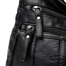 Fashion Soft Leather Crossbody Bags for Women 2025 Casual Female Multi Pocket Messenger Bags Retro Handbags Ladies Shoulder Bags