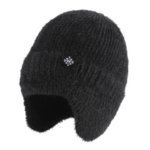 Winter versatile knitted hat for women with ear protection and elastic hood for warmth, cold resistance, and windproof riding