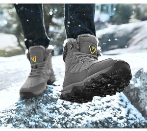 Men's Boots Snow Boot Fashion High Tops Shoes Proof Non-slip