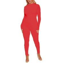 Bangniweigou Fleece Stretchy Cozy Jumpsuit Long Sleeve Women Autumn Winter Fitness Zip Up Black Red Khaki Overalls Streetwear