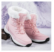 Autumn Winter High-Top Warm Cotton Boots Snow Boots for Cold Weather Comfortable Shoes for Women