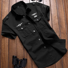 Oversize Men's Shirts Male Long Sleeve Overshirt 6XL Pure Cotton Embroidery Plus Size Military Casual Shirt Men Clothing