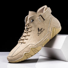 Handmade Men Boots New 2025 Leather Casual Shoes Outdoor Non-Slip Man Ankle Design Sneakers Tenis Masculino Zapatillas